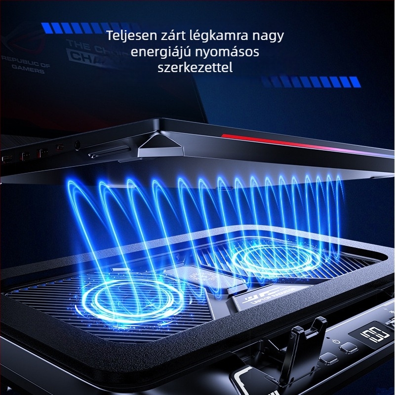Z36C laptop hűtőradiátor nyomott levegőhűtéssel, játéktámasz kettős turbóventilátorokkal