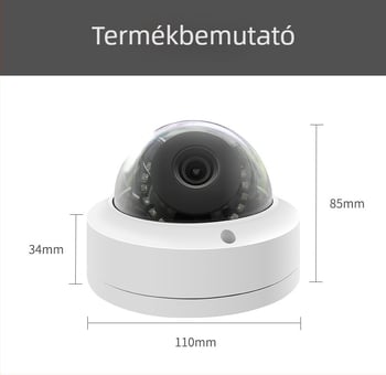 5 MP belső robbanásbiztos félgömb HD megfigyelő kamera mennyezeti felszereléshez, lifthez alkalmas