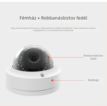 5 MP belső robbanásbiztos félgömb HD megfigyelő kamera mennyezeti felszereléshez, lifthez alkalmas