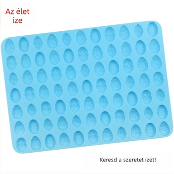 77 rekeszes szilikon tojásforma DIY süteményekhez és csokoládéhoz, téglalap alakú sütőforma