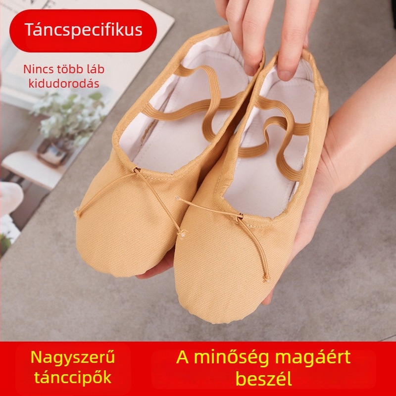 Felnőtt balettcipő, testformázó cipő, jóga cipő férfiak és nők számára, modern klasszikus etnikus tánc lábbelije