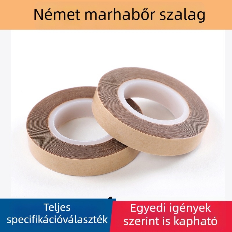 Paróka hosszabbításához használt ragasztófilm, nyom nélküli csere-szalag, német Kraftpapír, hosszú távú és bőrbarát
