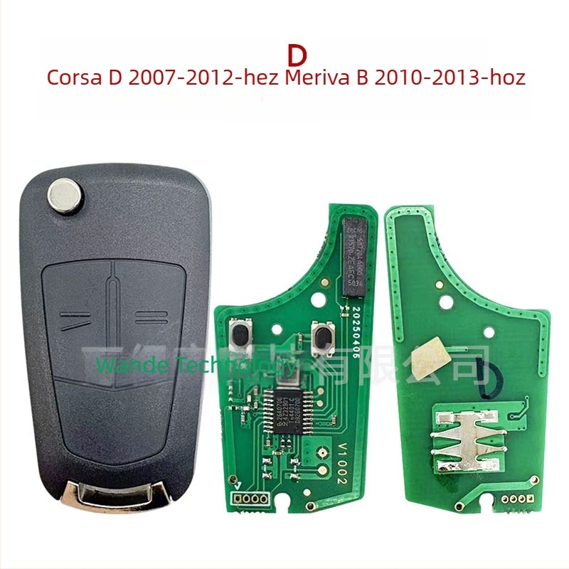 ID46 chip 433MHz Opel távirányító kulcsokhoz: Corsa D / Astra H