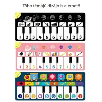Baba zenés játszómatrac zongora dallamokkal és tánczenékkel, kúszásra és nyugtatásra.