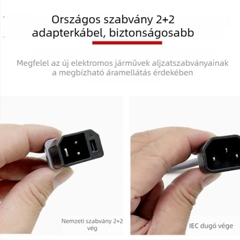 Új nemzeti szabvány elektromos járművekhez: 2+2 töltőport adapter és kimeneti kábel, univerzális töltő