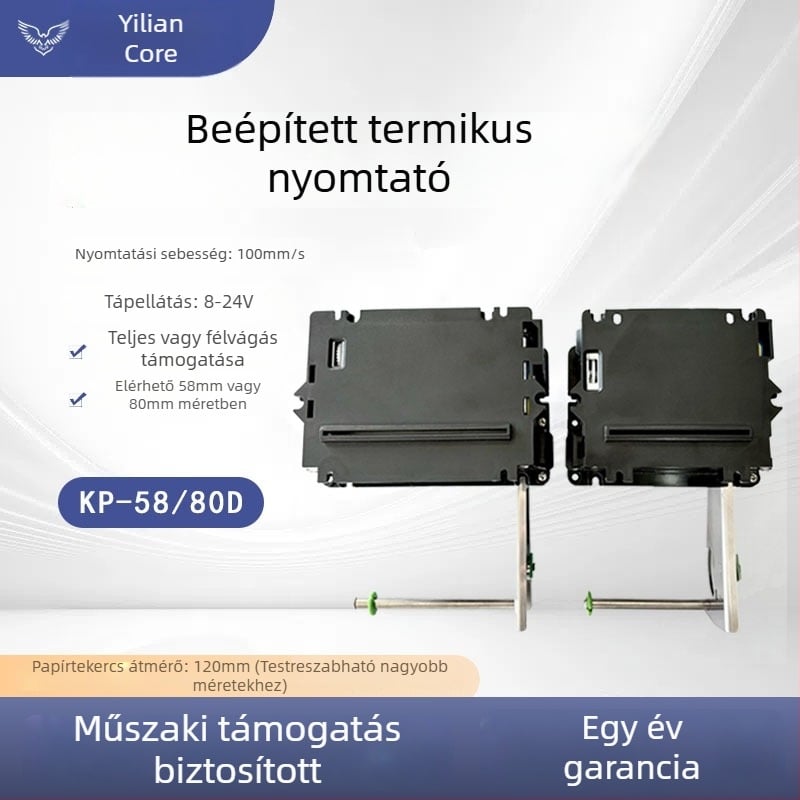 58/80 mm-es nyugta függőleges nyomtatási modul önkiszolgáló terminálhoz — beépített hőnyomtató