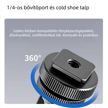 Mágneses, többeszközös telefonklip bővítő – forgatható kamera-tartóval, fém hideg cip, fotózáshoz és élő közvetítéshez