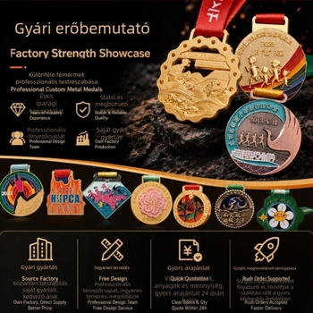 Személyre szabott fém érem maratonhoz gravírozással – emléktábla