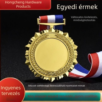 Fém maratoni érem arany, ezüst és bronz kivitelben – 80x80 mm, tervezés és gyártás