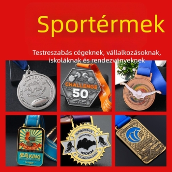 Személyre szabott fém érmek sporteseményekre: maraton, futás, túrázás, hegymászás; arany, ezüst és bronz érmek