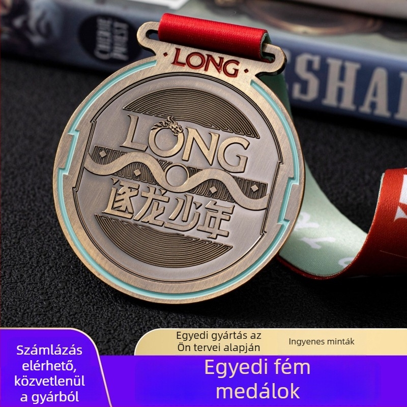 Egyedi fémmedálok vállalatok, iskolák és maratoni rendezvények számára — arany, ezüst és bronz ötvözetek