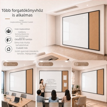 Zománcozott tábla: fehér tábla, fekete tábla és parafa tábla, mágneses irodai és gyerekrajz-tábla, méretre szabható