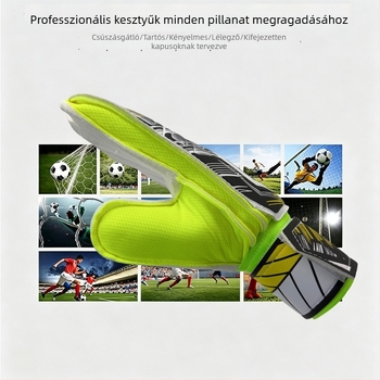 Kapus kesztyűk – professzionális futball-edzőfelszerelés ujjvédővel, csúszásmentes és kopásálló védelem