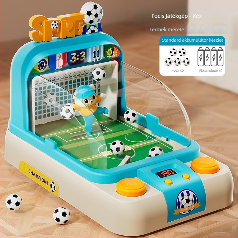 Gyerekek asztali foosball játék, oktató kétjátékos küzdelem, szülő-gyermek interakció, születésnapi ajándék