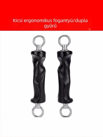 Ergonomikus fogáserő-fejlesztő kettős és egyrészes gyűrűkkel a mellkas tágításához és evezéshez