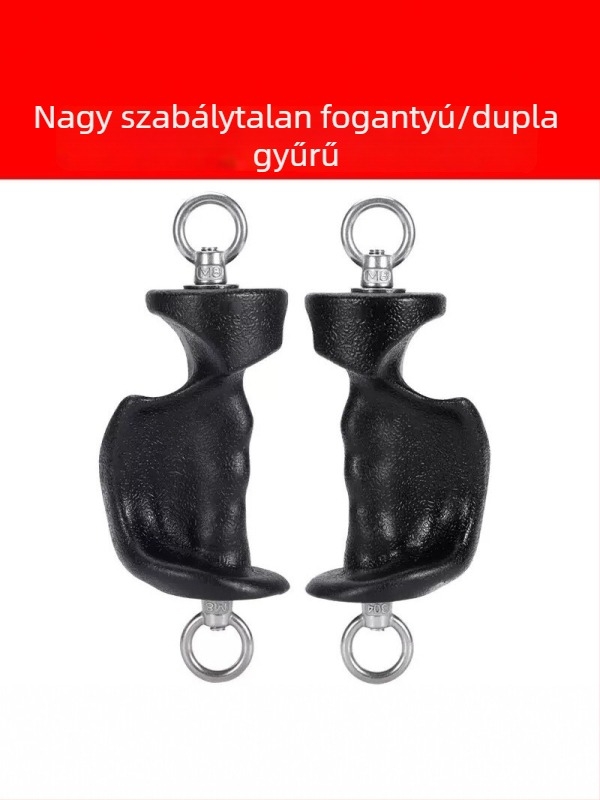 Ergonomikus fogáserő-fejlesztő kettős és egyrészes gyűrűkkel a mellkas tágításához és evezéshez