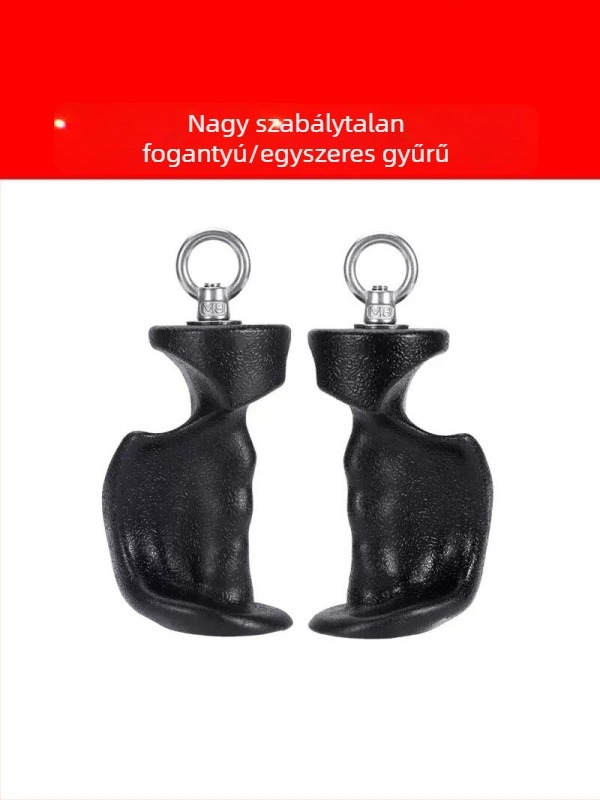 Ergonomikus fogáserő-fejlesztő kettős és egyrészes gyűrűkkel a mellkas tágításához és evezéshez