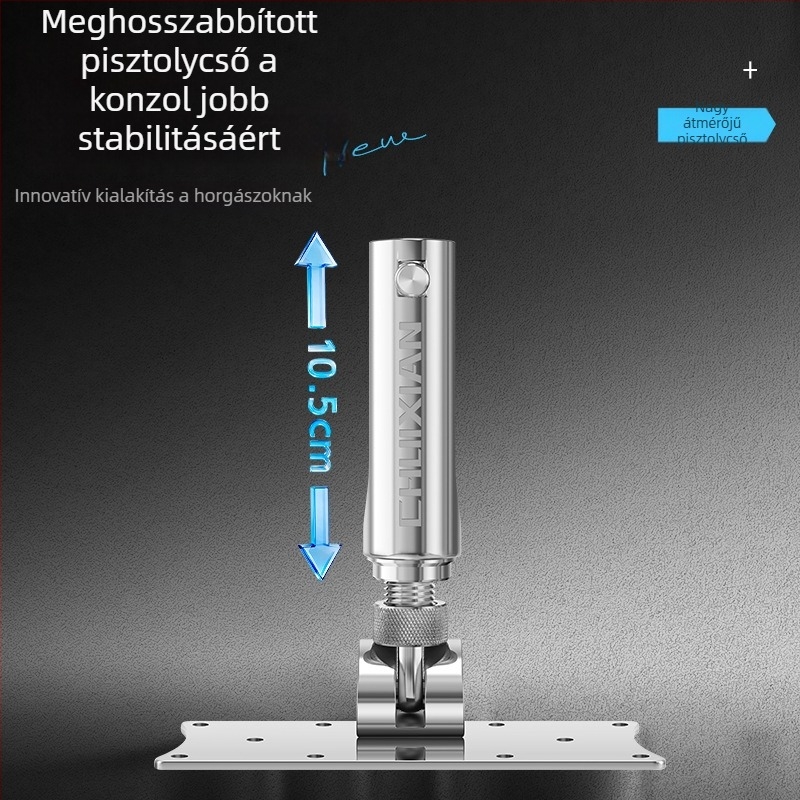 304 rozsdamentes acélból készült horgászplatform középső és elülső rögzítéssel, nagy halakhoz.