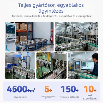Nyolcszögletes virág alakú ón doboz süteményekhez és kekszekhez, nedvességzáró csomagolás