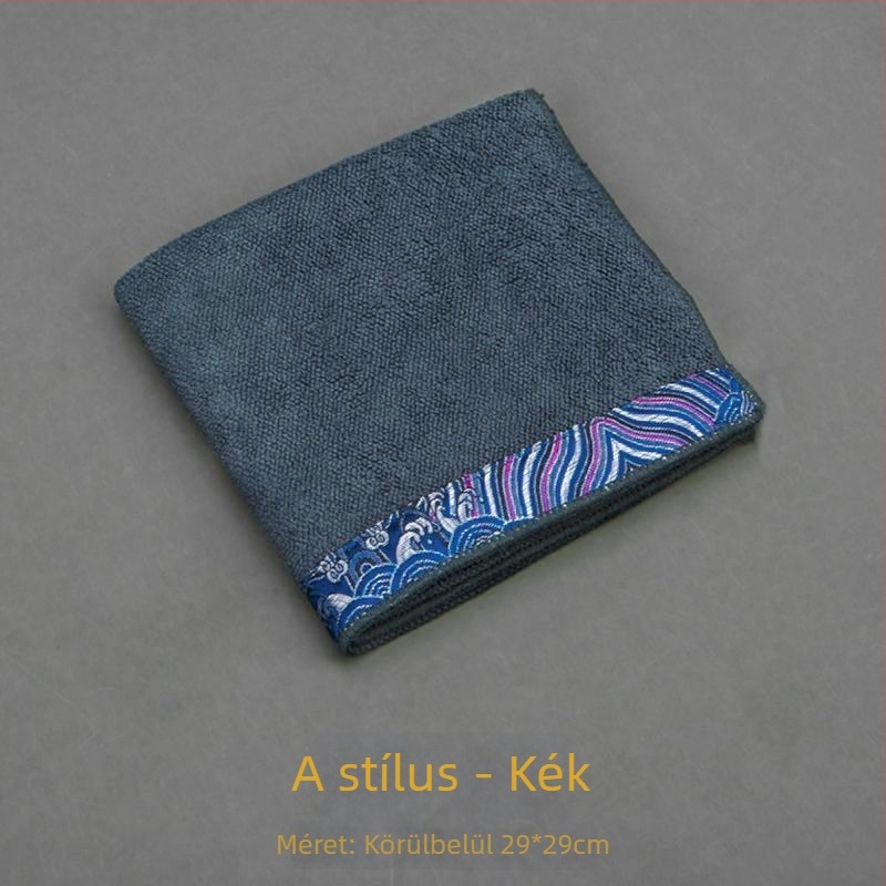 Cloud Brocade teás kendő, nedvszívó négyzetes törölköző, vastagított teásasztali kendő, nagy Zen-stílusú japán teáskanna kendő