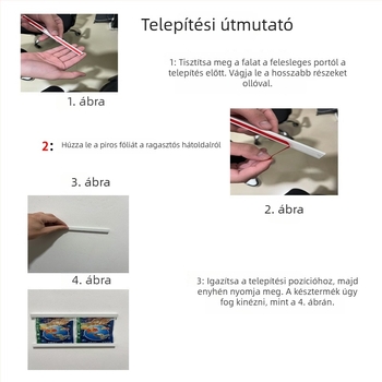 Kis U-formájú élvédő szalag, önöntapadós, konyha- és nappalitárolására, szekrényajtókhoz, vízálló és csúszásmentes, DIY tároló polc