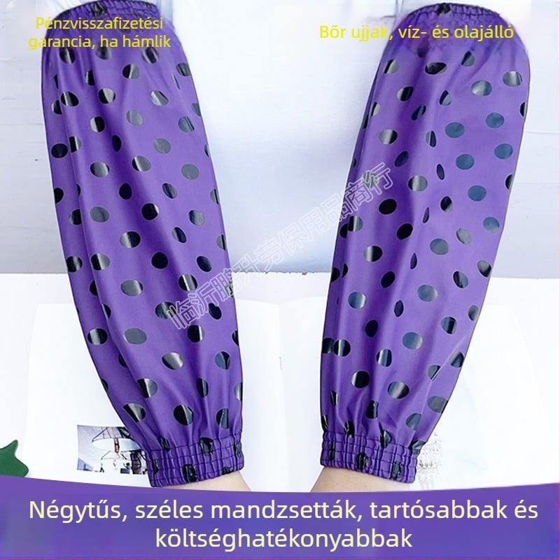 PU bőr konyhai karvédő, vastag, vízálló és olajálló, uniszex, sütéshez, mosogatáshoz és házimunkához, ősz-tél.