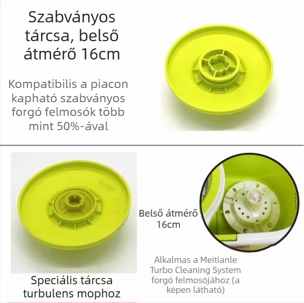 Meitianle Forgatható mopnyél, teleszkópos rozsdamentes acélcső, vastagított kivitel, mop tartozékok