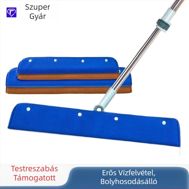 Gyárilag testre szabott varázs mop perforált kendővel, vastagabb takaróval, nedvszívó és szálmentes