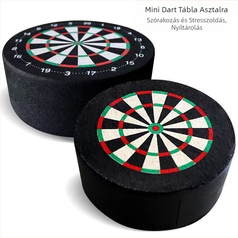 EVA habszivacs darts játék, mini darts tábla, habszivacs darts tartó, beltéri dobó cél