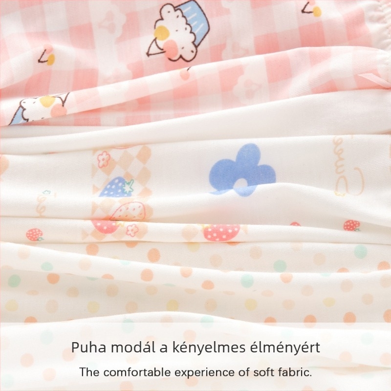 Lányoknak szóló Ice Silk alsónemű a növekedési szakaszban, nyári vékony fazon, középmagasságú derék, 3-8 év.