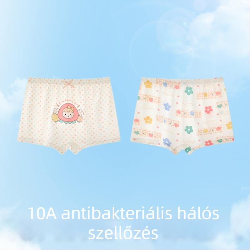 Lányoknak szóló Ice Silk alsónemű a növekedési szakaszban, nyári vékony fazon, középmagasságú derék, 3-8 év.