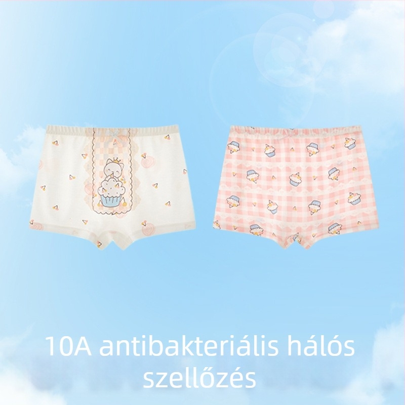 Lányoknak szóló Ice Silk alsónemű a növekedési szakaszban, nyári vékony fazon, középmagasságú derék, 3-8 év.