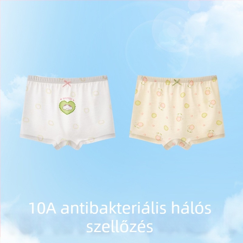 Lányoknak szóló Ice Silk alsónemű a növekedési szakaszban, nyári vékony fazon, középmagasságú derék, 3-8 év.