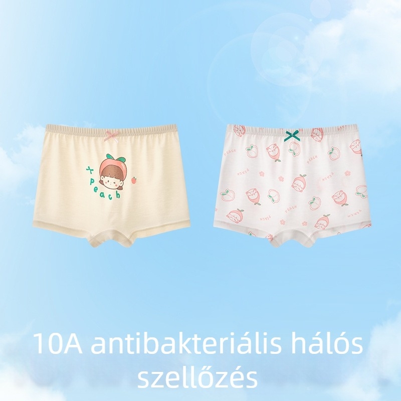 Lányoknak szóló Ice Silk alsónemű a növekedési szakaszban, nyári vékony fazon, középmagasságú derék, 3-8 év.