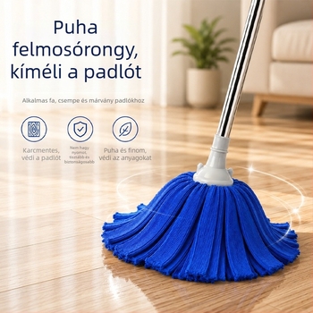 Otthoni mikroszálas mop száraz és nedves használatra, nedvszívó padlótisztító mop, hagyományos stílus