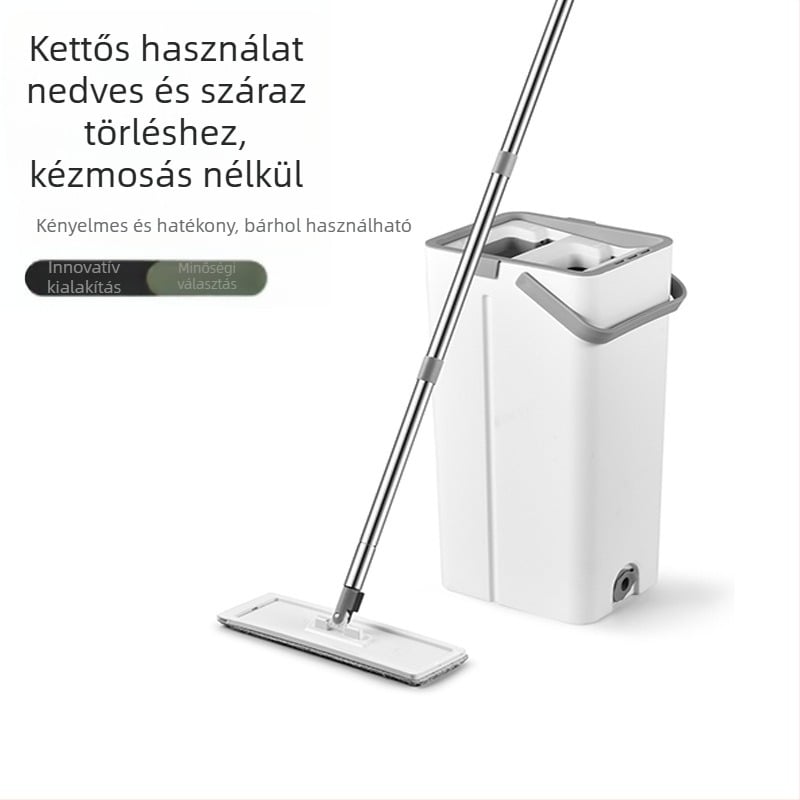 Háztartási érintésmentes síkmop, tisztítás egy mozdulattal, nagy felületekhez, nappaliba alkalmas