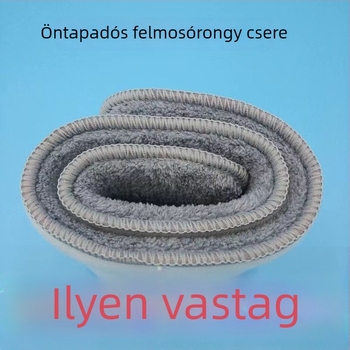 Megvastagodott lapos moprongy csere, öntapadós, meghosszabbított, univerzális