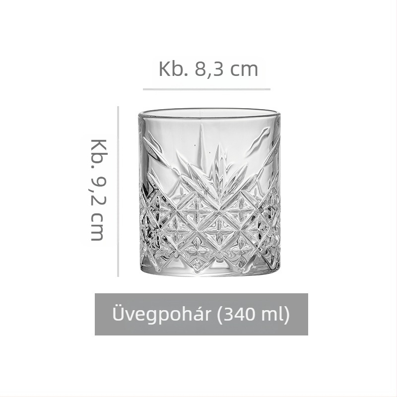 Prémium whisky pohár – sokoldalú pohár whiskyhez, borhoz, sörhöz, vízhez, kávéhoz és gyümölcsteához, 301–400 ml kapacitás