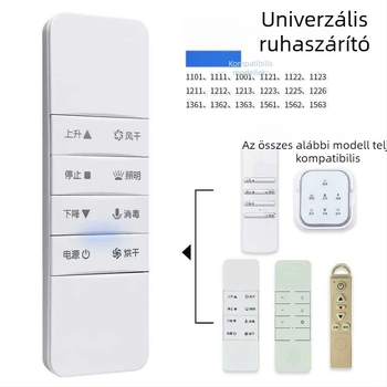 Távirányító automatikus emeléses intelligens elektromos ruhaszárítóra, generációk 2–4, kompatibilis Haotaitai, Taitaileou és Pai.