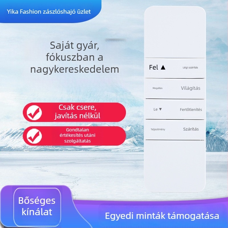 Távirányító intelligens elektromos ruhaszárító állványhoz automatikus emeléssel, 4. és 5. generáció