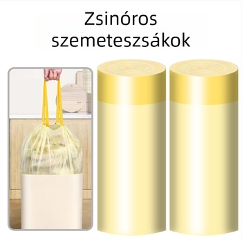 100 db háztartási szemeteszsák, húzózsinóros, nagy méret, extra vastag, konyhai hulladékhoz