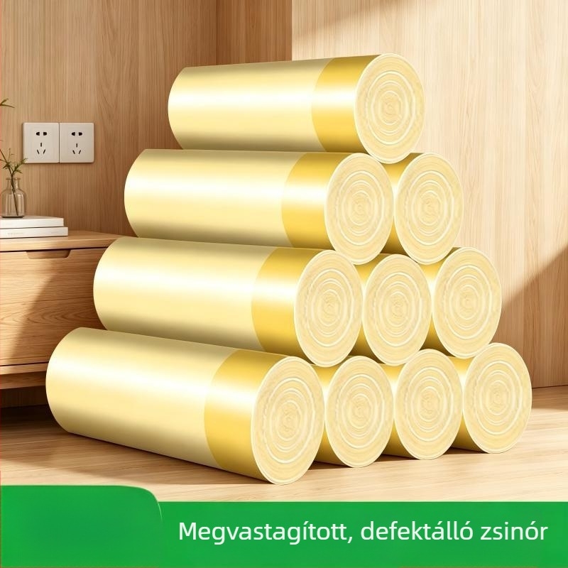 100 db háztartási szemeteszsák, húzózsinóros, nagy méret, extra vastag, konyhai hulladékhoz