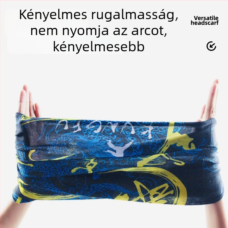 Magic kerékpáros fejkendő UV védelemmel, teljes arcmaszk, sokoldalú arcmaska, vékony Ice Silk sál a nyaknak, szabadtéri horgászathoz.