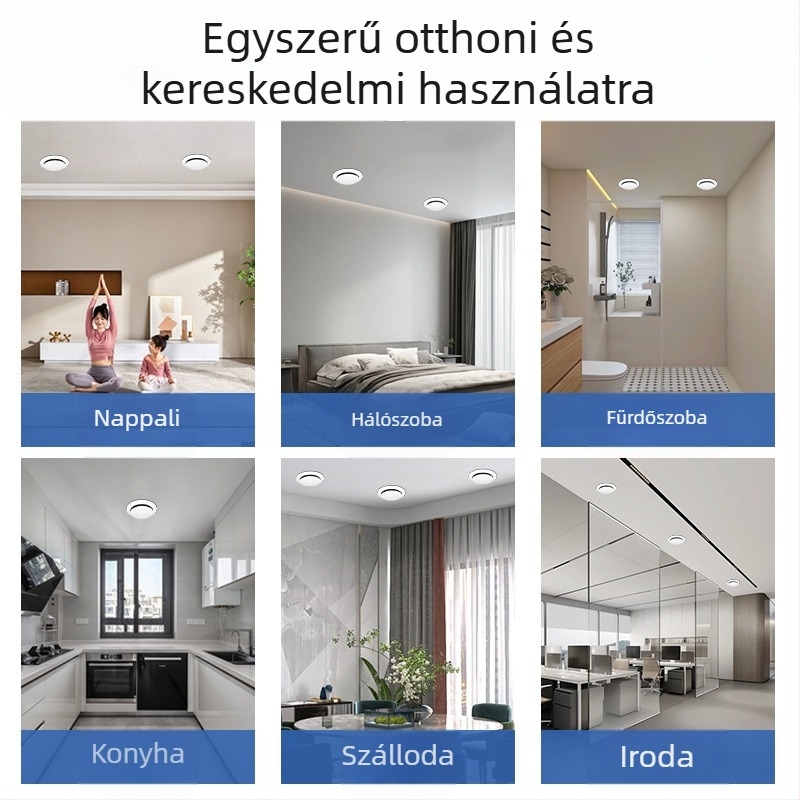 Körkörös nyomásos természetes levegő be- és kilépő rész beltéri friss levegő-rendszerhez, szűrés és zajcsökkentés (ABS műanyag)