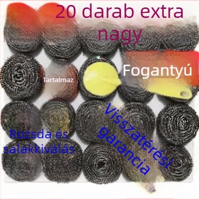 20 nagy rozsdamentes acél tisztító golyók mosogatáshoz
