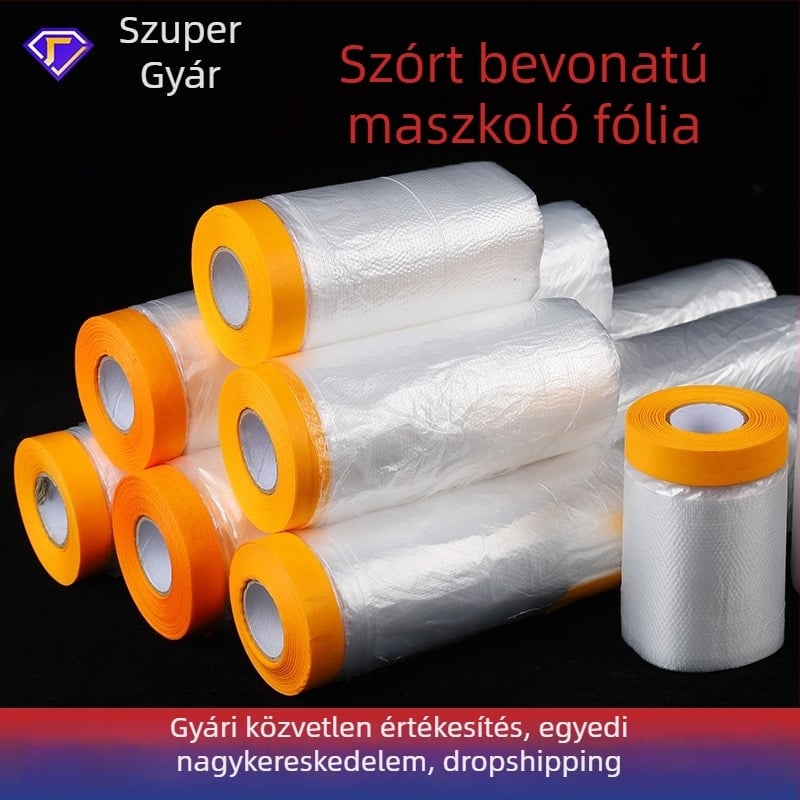 Egyszer használatos porvédő takaró ágyhoz és kanapóhoz, bútorvédő fólia, hossz 20 m