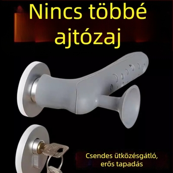 Szilikon ajtófogantyúvédő – ütésálló védőhüvely WC- és hálószobai ajtókhoz, antistatikus, vastagított