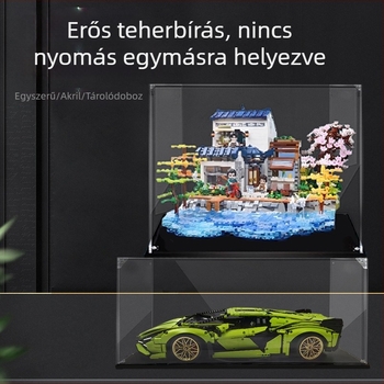 Átlátszó akril kijelző doboz Dali Erhai Moon építőelemes modellhez