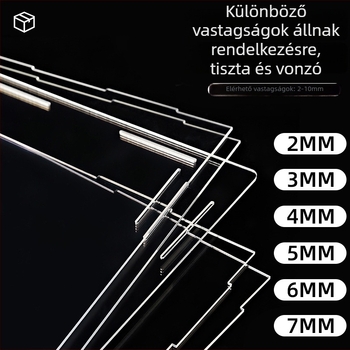 Átlátszó akril kijelző doboz Dali Erhai Moon építőelemes modellhez