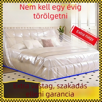 Vastagított, egyszer használatos porvédő huzat ágyhoz és kanapéhoz, felújítási műanyag védőfólia, testreszabható porvédő fólia
